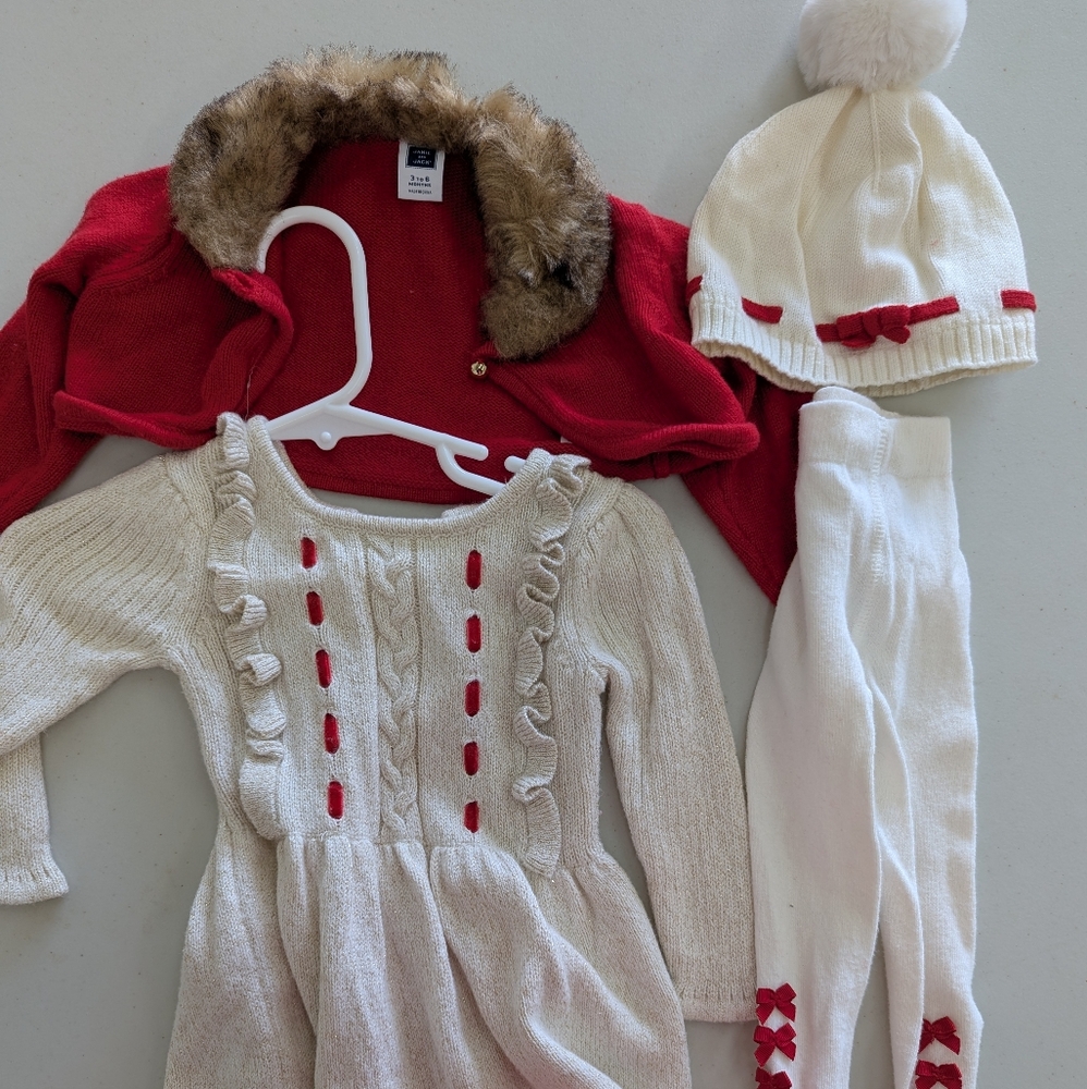 Janie And Jack Christmas Infant Set